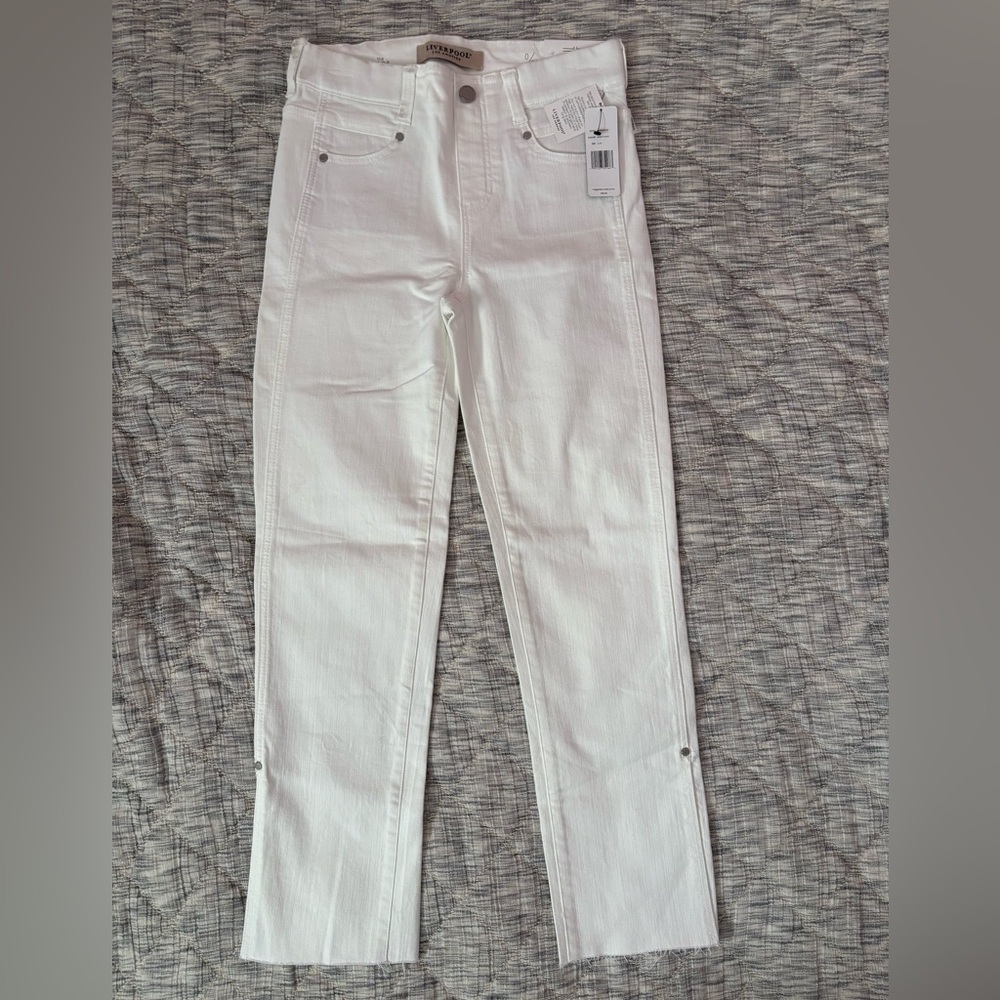 Liverpool The Crop Straight Leg Jeans Sz 0/25 | Liverpool The Crop White Jeans- - Picture 9 of 12